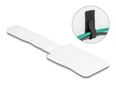 Delock Klettkabelbinder selbstklebend Weiss 90 mm x 24 mm