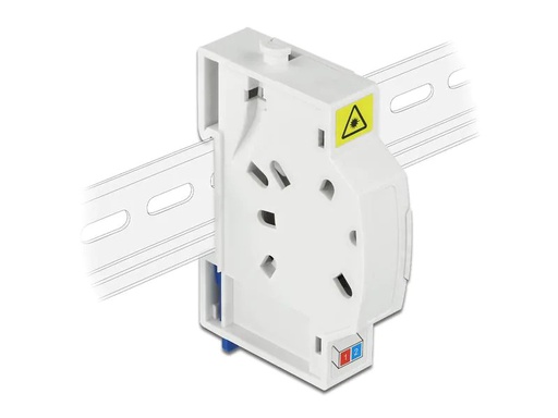 [90217576 1333852] Delock LWL Anschlussdose für Hutschiene 2x SC/LC weiss