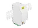 Delock LWL Anschlussdose für Hutschiene 4x SC/LC weiss