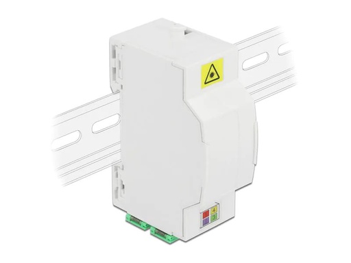 [90217585 1333851] Delock LWL Anschlussdose für Hutschiene 4x SC/LC weiss