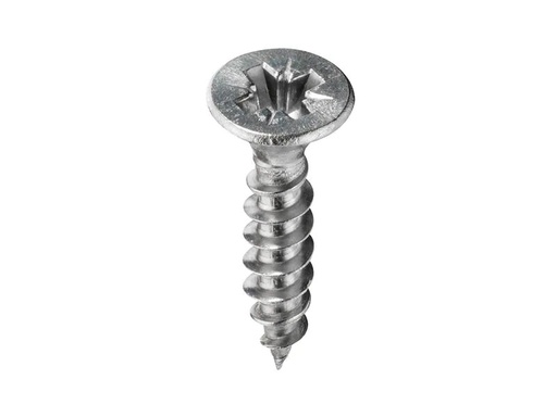 [90217810 1288547] Krafter Spanplattenschrauben Senkkopf 3 x 16 mm Edelstahl, 12 Stück