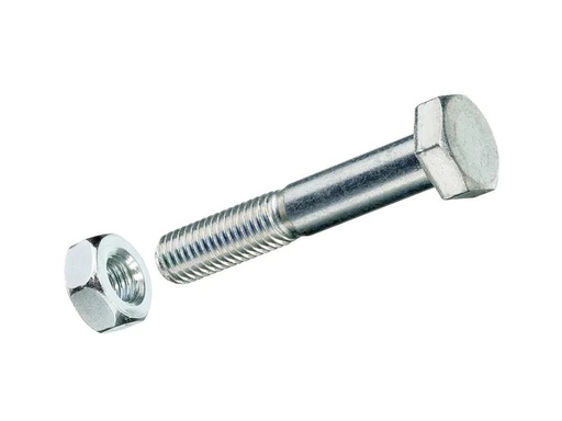 [90217859 1288423] Krafter Sechskantschrauben M 8 x 50 mm mit Muttern Stahl, 2 Stück