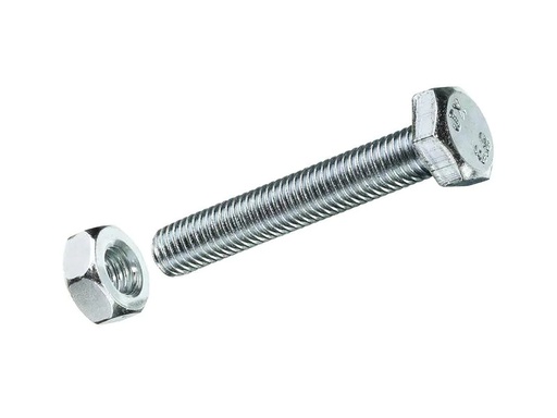 [90218009 1288476] Krafter Sechskantschrauben M 8 x 50 mm mit Muttern Stahl, 2 Stück