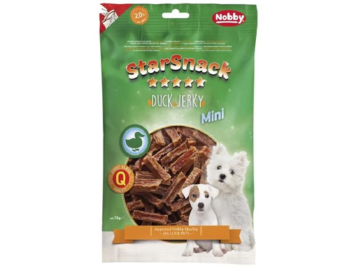 [90218056 1312102] Nobby Leckerli StarSnack Mini Duck Jerky, 70 g
