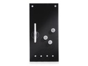 Zeller Present Magnethaftendes Glassboard 20 cm x 40 cm, Schwarz