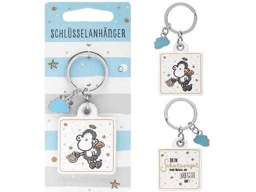 [90218150 1316206] Sheepworld Schlüsselanhänger Schutzengel 8.5 x 4 cm, Kunstleder