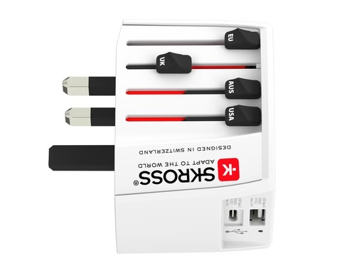 [90035078 1108577] SKROSS Weltreiseadapter MUV USB (AC)