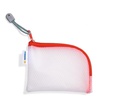 HERMA Etui Mesh Bag A7, 7.4 x 10.5 cm, Rot/Weiss