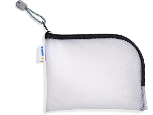 [90218904 1316973] HERMA Etui Mesh Bag A6, 10.5 x 14.8 cm, Schwarz/Weiss