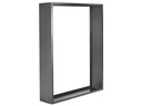 Innovesta Holzregal Metall, 144 x 35 x 180 cm, Schwarz