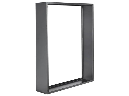 [90218975 1341409] Innovesta Holzregal Metall, 144 x 35 x 180 cm, Schwarz