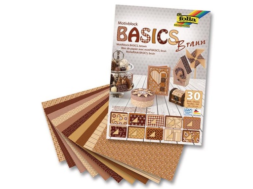 [90035227 599638] Folia Motivblock Basics  braun