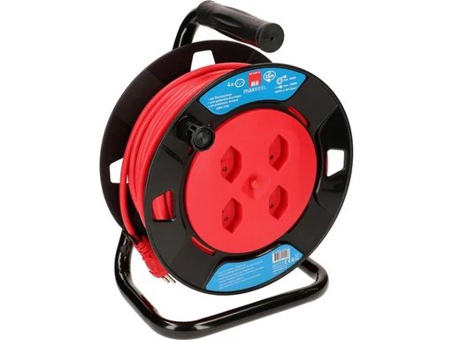 [90035232 1119385] Max Hauri Kabelrolle V2 25 m Rot