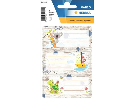 [90219319 1316940] Herma Stickers Schuletiketten Sandkastenfreunde