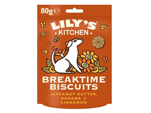 [90219372 1337835] Lily's Kitchen Snack Breaktime Biscuits, Erdnussbutter/Banane, 80 g