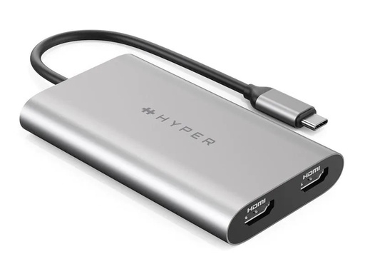 [90219465 1340383] HYPER Adapter Dual 4K USB Type-C - HDMI