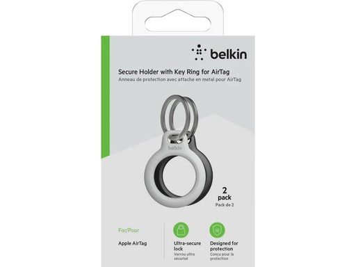 [90219480 1321086] Belkin Secure Holder für Apple AirTag 2er Pack Schwarz/Weiss