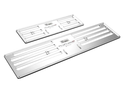 [90219555 1335097] GREY SHEEP. Kennzeichenhalterset ProFrame 2, KFZ-lang, Phantom Silver