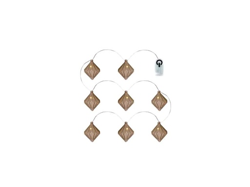 [90219733 1332289] Sirius LED-Lichterkette Nellie, 8 LEDs, 1.3 m, Braun