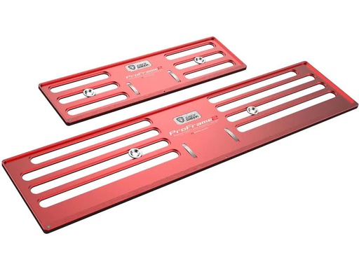 [90219758 1335099] GREY SHEEP. Kennzeichenhalterset ProFrame 2, KFZ-lang, Velocity Red