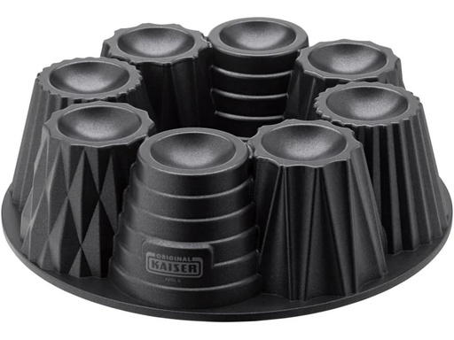 [90035302 963139] Kaiser Motiv-Backform Tarte- und Törtchen 26 cm, Schwarz