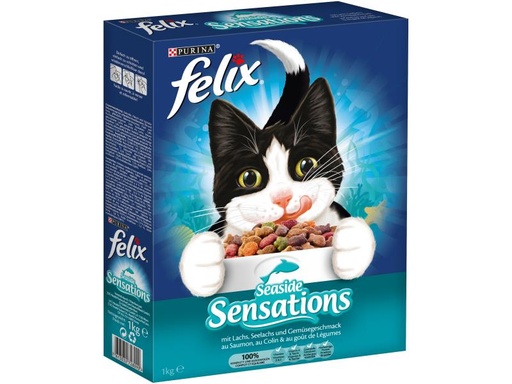 [90035364 1081502] Felix Trockenfutter Sensations Fisch 1 kg