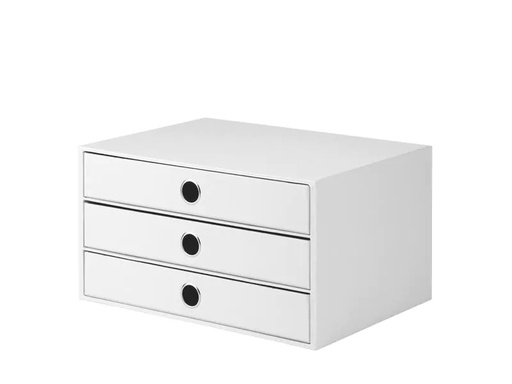 [90035390 1163883] Rössler Schubladenbox S.O.H.O. A4 Weiss