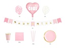 Partydeco Partyset Its a girl 7-teilig, Rosa