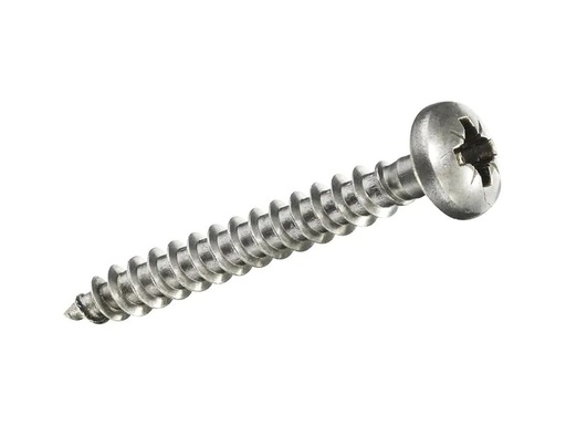 [90220103 1288545] Krafter Spanplattenschrauben Pan Head 6 x 50 mm Edelstahl, 4 Stück