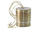 Pattberg Geschenkband Raffia Pearl 50 m, Gold/Braun
