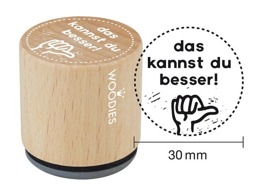 [90220192 1321003] Woodies Stempel Du kannst das besser 1 Stück