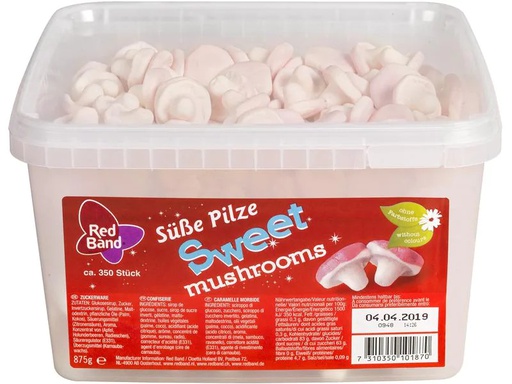 [90220218 1335007] Red Band Kaubonbon Süsse Pilze 875 g