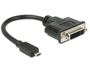 Delock Adapterkabel Micro-HDMI – DVI-I Schwarz