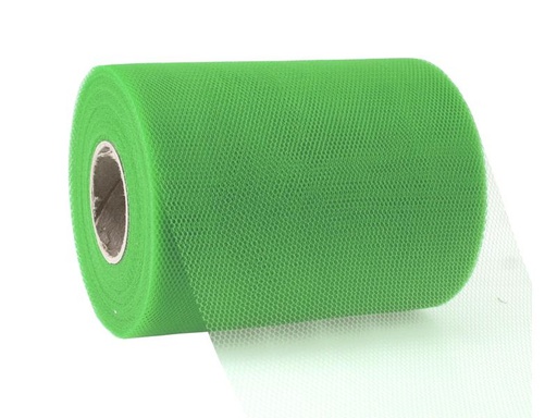 [90220347 1319091] Pattberg Textilband Verona Tüll 11.2 cm x 50 m, Limette