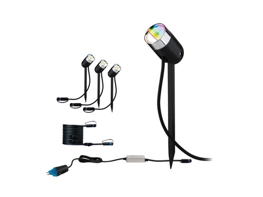 [90220375 1340173] Paulmann Gartenleuchte Plug &amp; Shine Pike 40° RGBW Basis, ZigBee