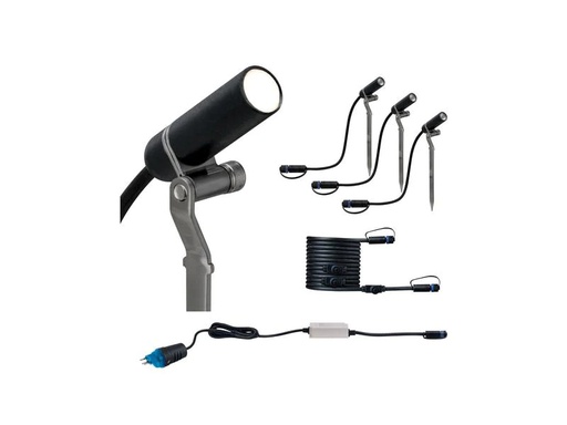 [90220443 1340170] Paulmann Gartenspot Plug &amp; Shine Plantini 45° 3000 K, Starterset