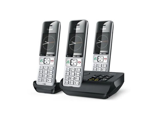 [90220496 1310171] Gigaset Schnurlostelefon Comfort 500A Trio Schwarz/Silber
