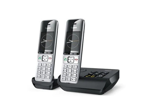 [90220521 1310170] Gigaset Schnurlostelefon Comfort 500A Duo Schwarz/Silber