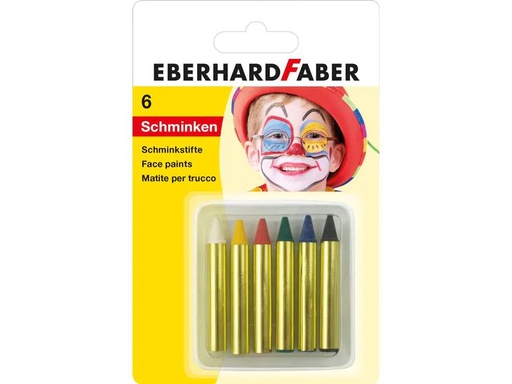 [90220528 1101990] Eberhard Faber Schminkfarbe kurz 6 Stück