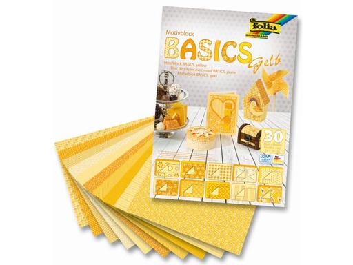 [90035555 599633] Folia Motivblock Basics Gelb