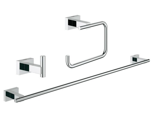 [90035568 892314] GROHE Badezimmer-Set Essentials Cube Chrom, 4 in 1
