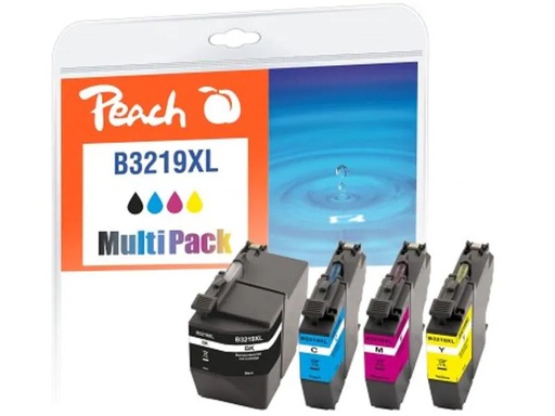 [90003538 1142496] Peach Tinte Brother LC-3219XL BK, C, M, Y