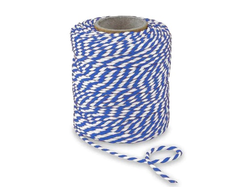 [90220898 1318954] Pattberg Baumwollkordel 0.2 cm x 50 m, Blau