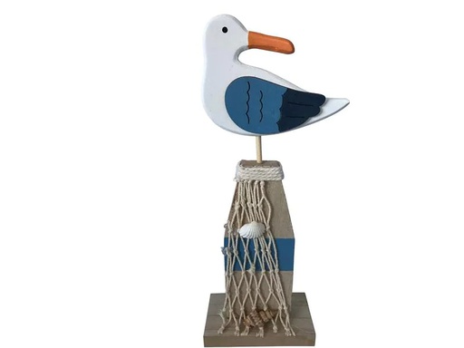 [90221576 1334878] Dameco Aufsteller Möve auf Sockel 24 cm