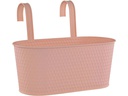 Dameco Blumentopf mit zwei Haken 14 cm, Orange
