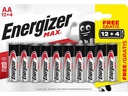 Energizer Batterie Max AA 12+4 Stück