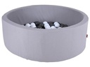 Knorrtoys Bällebad soft – grey 100 balls grey/white