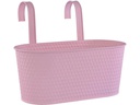Dameco Blumentopf mit zwei Haken 14 cm, Pink