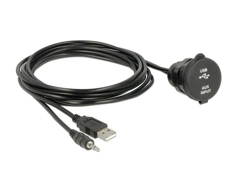 [90035864 895816] Delock USB 2.0-Einbaukabel EASY-USB Klinke/USB A - Klinke/USB A 2 m