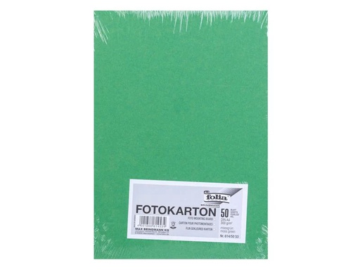 [90035876 1098863] Folia Fotokarton A4, 300 g/m², 50 Blatt, Moosgrün